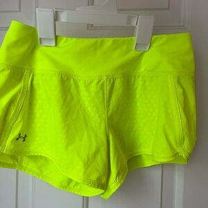 Under Armour Women's Bright Yellow Athletic Shorts
